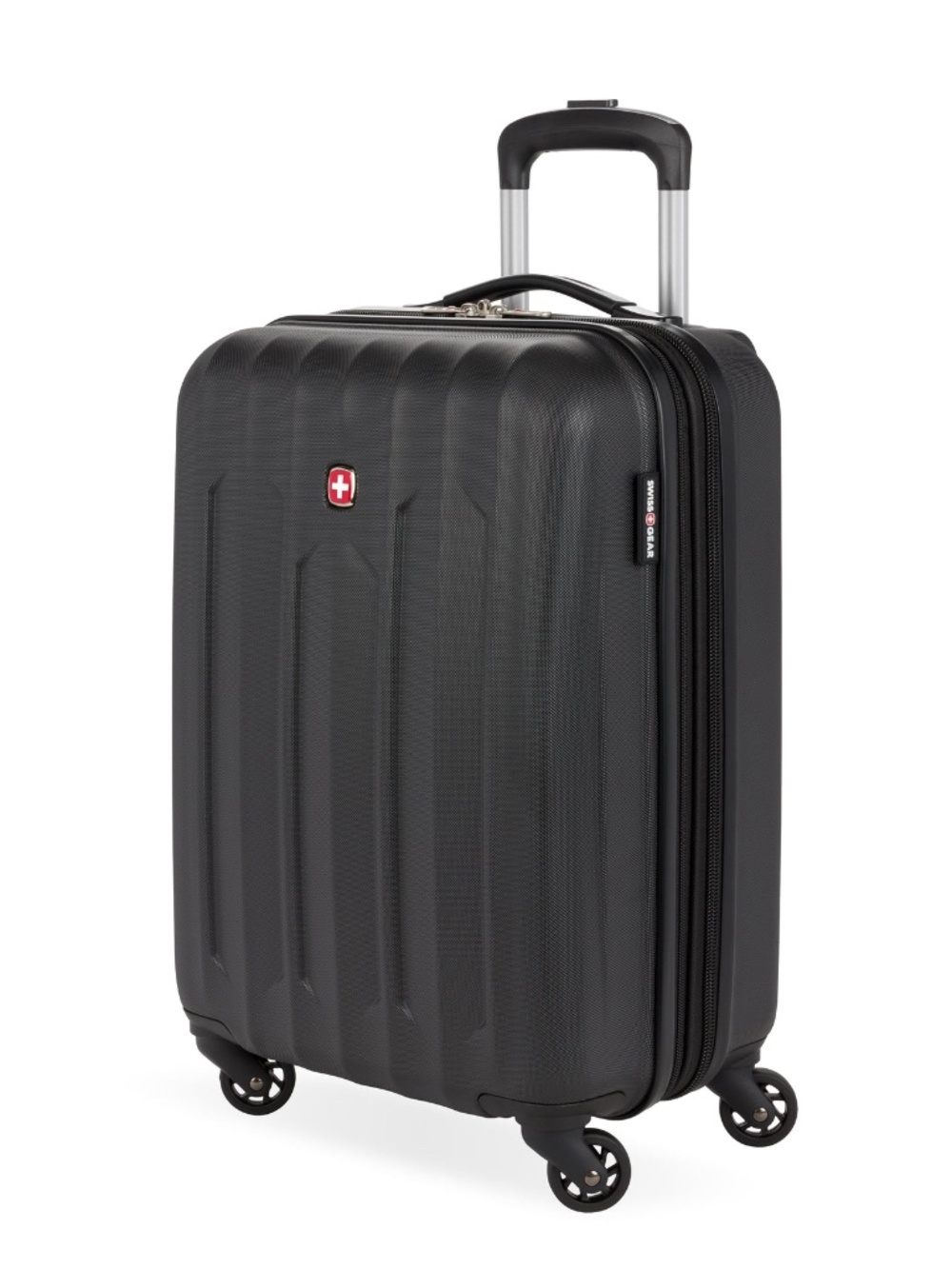 SWISSGEAR Chrome Hardshell Expandable Carry-On Luggage Gunmetal Grey 20" 4 wheel